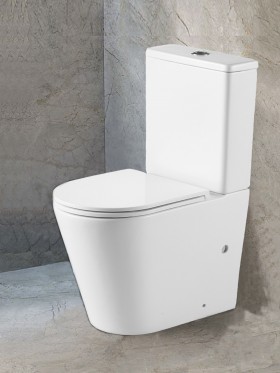 Inodoro WC Tradicional con Salida Horizontal&44 Cisterna y Tapa